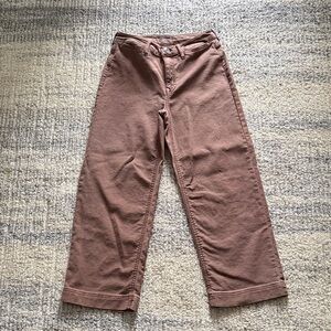 Maurices Brown Cropped Wide-Leg Pants